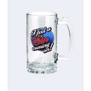  I Feel a Sin Coming on Beer MUG Glass: Kitchen & Dining