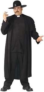 Plus Size Catholic Priest Robe Adult Mens Costume Gown  