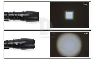 Adjustable Focus 1600 Lumens 5 Mode CREE XML XM L T6 LED Flashlight 