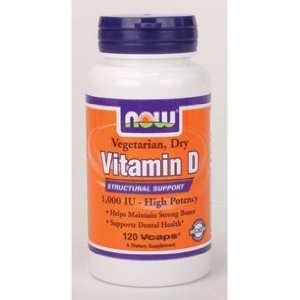  NOW Foods   Vitamin D 1000 IU 120 vcaps Health & Personal 