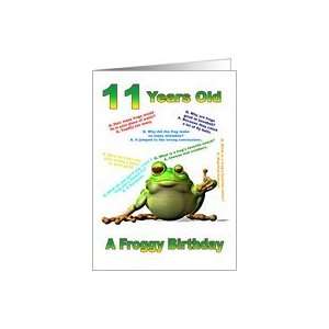  Froggy Jokes card for an 11 year old Card: Toys & Games