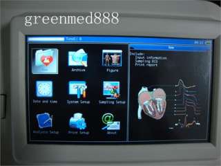 Portable Digital 6 channel Electrocardiograph ECG Machine EKG Machine 