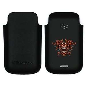  Sun Skull on BlackBerry Leather Pocket Case  Players 