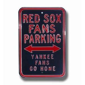 Boston Red Sox Yankees Go Home Parking Sign:  Sports 