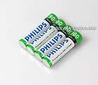 PCS Brand New Philips 900mAh NiMH Rechargeable AAA Batteries+Case