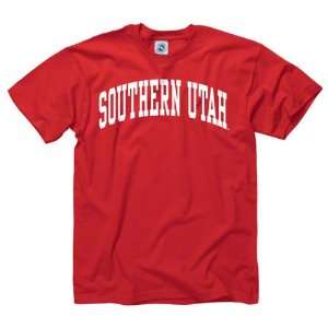  Southern Utah Thunderbirds Red Arch T Shirt Sports 
