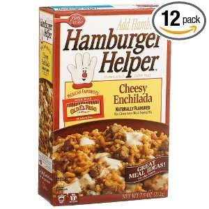 Hamburger Helper Cheesy Enchilada Dinner Kit, 7.5 Ounce Boxes (Pack of 