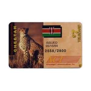   Collectible Phone Card $7. Cheetah Endangered Animal 