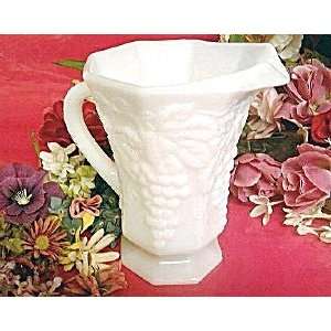  White Milk Glass Water Pitcher Hobnail: Everything Else