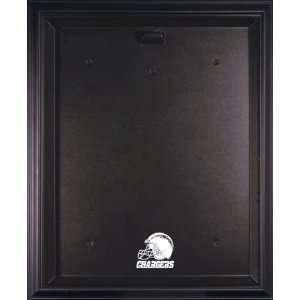 Black Framed Chargers Logo Jersey Display Case:  Sports 
