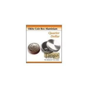  Okito Coin Box Aluminum Quarter by Tango   Trick: Toys 