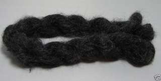 njy solid color yarn dark gray angora mohair  