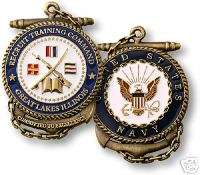 USN RECRUIT TRAINING COMMAND GREAT LAKES CHALLENGE COIN  