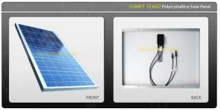 Solar Panel 70 Watt 12 Volt   70W 12V   Polycrystalline PV   Free 