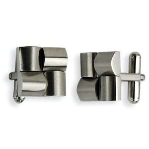  Chisel Stainless Steel Satin Cuff Links Chisel Jewelry