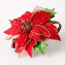 Poinsettia design blooms with style. Details