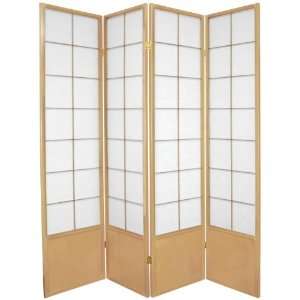  6 ft. Tall Zen Shoji Room Divider  Natural   4_Panel