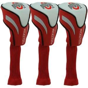  Ohio State Buckeyes Contour Fit Headcover Set: Sports 