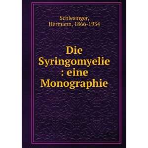    eine Monographie Hermann, 1866 1934 Schlesinger Books