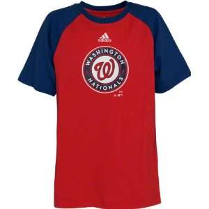   Nationals Youth Navy/Red adidas Raglan T Shirt: Sports & Outdoors