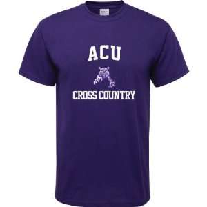  Abilene Christian Wildcats Purple Youth Cross Country Arch 