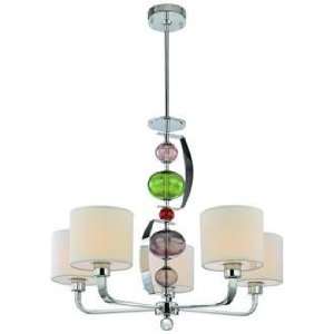  Fizz Collection Polished Chrome 28 1/2 Wide Chandelier 