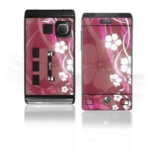  Design Skins for Sony Ericsson W380i   Pink Flower Design 