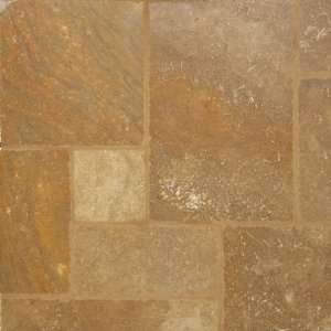 Montego Sela Mandalay Gold Honed, Unfilled And Chipped Travertine Tile 