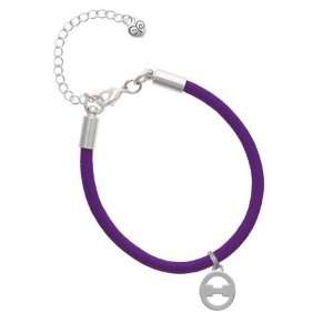 Greek Letter Theta Charm on a Purple Malibu Charm Bracelet