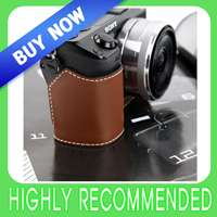   Case for Sony Digital Camera Nex7 with Neck Strap Chocolate  