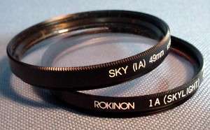 Skylight 1A Filter 49mm lot of 2 (ref#7)  