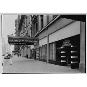   57th St., New York City. Sidewalk, view to east 1940