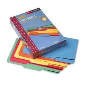  Smead® Colored File Folders FOLDER,LGL,11PT,1/3,AST (Pack 