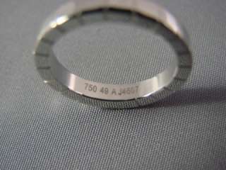 Ladies 18K 750 Cartier Lanieres Ring Beautiful Size 49  