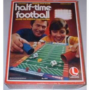  Vintage Half Time Football Sports Dice Game Toys & Games