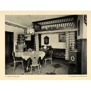  1915 Print Sliwinski German Home Interior Decorating 
