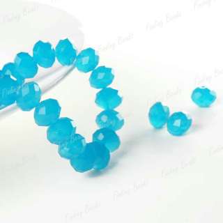 20PCS FREE SHIP Faceted Crystal Rondelle Beads choose  