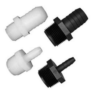  Straight Adapters 1/2in MPT x 1in Barb: Pet Supplies