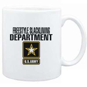  Mug White  Freestyle Slacklining DEPARTMENT / U.S. ARMY 