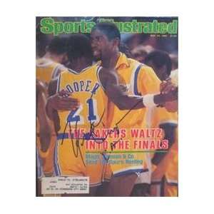  Michael Cooper autographed Sports Illustrated Magazine 