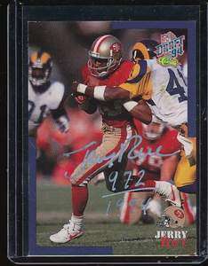 JERRY RICE 1994 CLASSIC DRAFT SILVER /1994 AUTO AUTOGRAPH  
