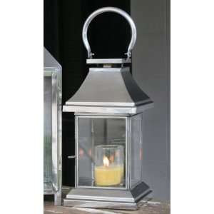   Polished Stainless Steel Coach Light Candle Lantern: Home Improvement