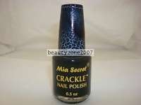 Mia Secret Black Crackle Nail Polish CK1 0.5oz  