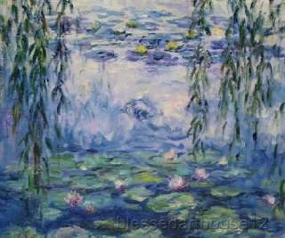 Claude Monet Repro Oil Painting Art Canvas Nympheas  