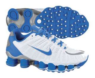 Nike Womens Shox Tlx Sz 9 Running Shoes White/Silver/Soar  