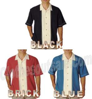 Cubavera Mens Button Front Grid Texture Shirt SMALL  