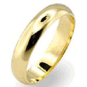 85 4mm Rounded Wedding Band 18kt Gold ep (Available In Sizes 6 to 14 
