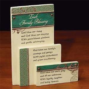  Irish Family Blessing Sitter Plaque: Home & Kitchen