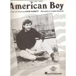  Sheet Music American Boy Eddie Rabbit 121 