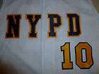 NYPD Baseball Jersey New York Police Sewn Graphics Shirt Mens Medium